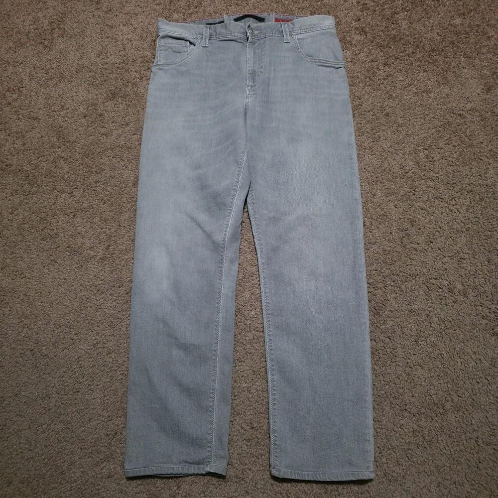 Alberto Modern Dynamic Superfit Stone Jeans Mens *Fits 32 x 27* Gray Stretch